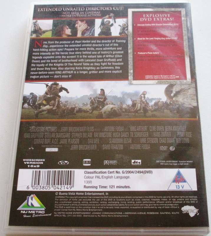 KING ARTHUR DVD  [BBOX 15]