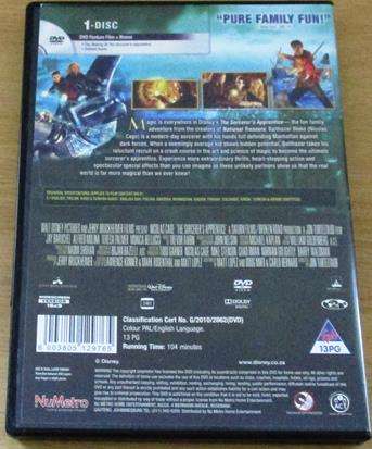 THE SCORCERER'S APPRENTICE DVD Nicholas Cage [BBOX 2]
