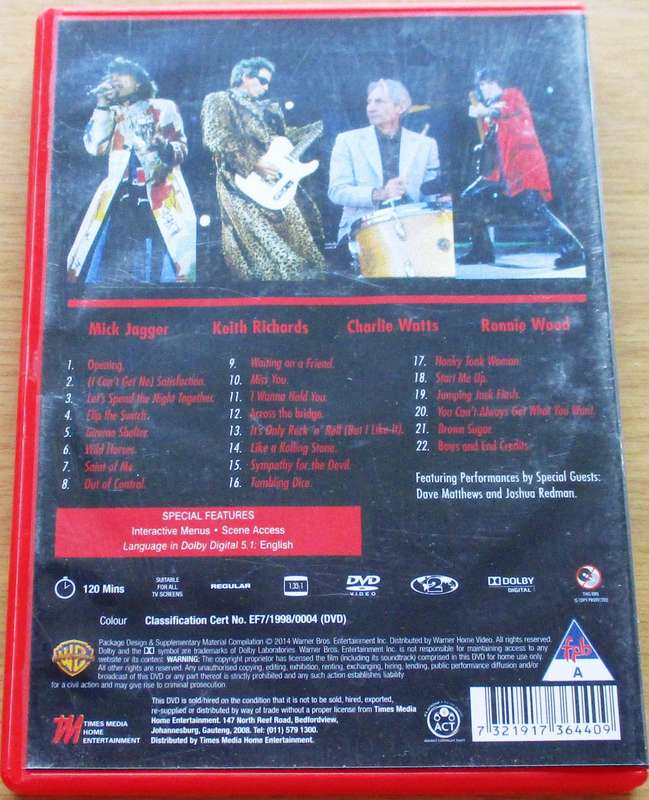 THE ROLLING STONES Bridges to Babylon Tour 97-98 DVD