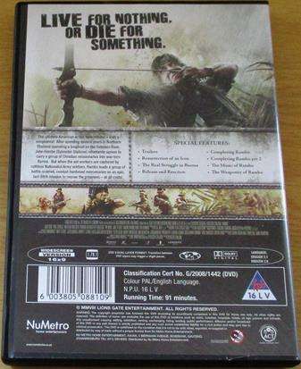RAMBO The Fight Continues Sylvester Stallone DVD  [BBOX 11]