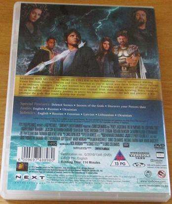 PERCY JACKSON and the OLYMPIANS The LIGHTNING THIEF DVD  [BBOX 11]