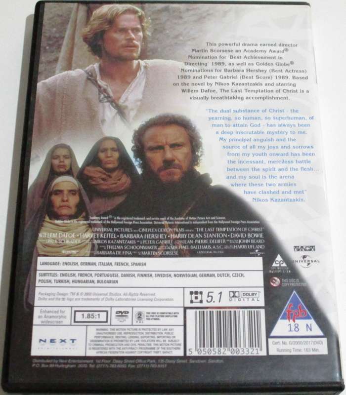 THE LAST TEMPTATION OF CHRIST [BBOX 1]