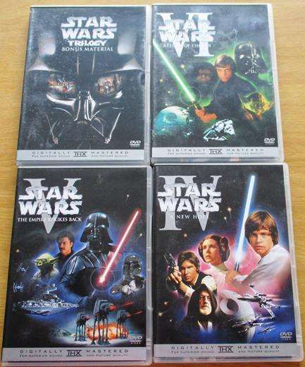 STAR WARS IV-VI A New Hope+The Empire Strikes Back+Return of the Jedi+Bonus 4xDVD [BOX SET SHELF]