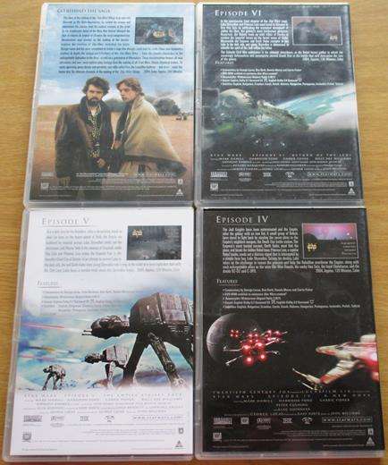 STAR WARS IV-VI A New Hope+The Empire Strikes Back+Return of the Jedi+Bonus 4xDVD [BOX SET SHELF]