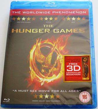 THE HUNGER GAMES + 3D Lenticular Bookmark BLU RAY