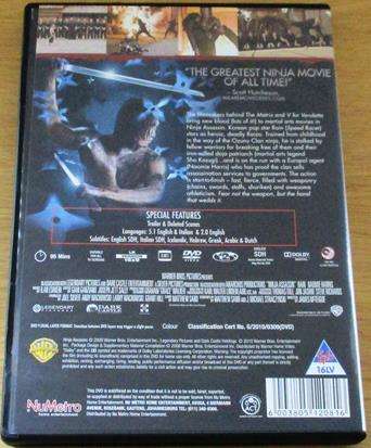 NINJA ASSASSIN DVD  [BBOX 11]