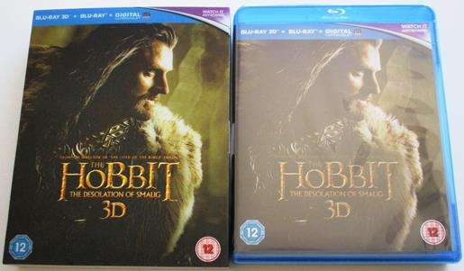 THE HOBBIT The Desolation of Smaug 3D BLU RAY 3D + BLU RAY + ULTRAVIOLET