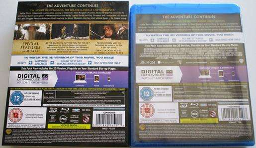 THE HOBBIT The Desolation of Smaug 3D BLU RAY 3D + BLU RAY + ULTRAVIOLET