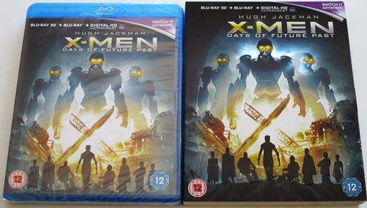 THE X-MEN Days of Future Past BLU RAY 3 D + BLU RAY + DIGITAL HD