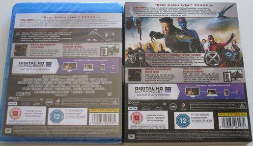 THE X-MEN Days of Future Past BLU RAY 3 D + BLU RAY + DIGITAL HD
