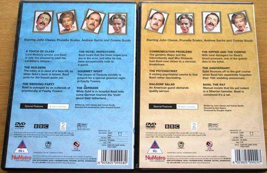 FAWLTY TOWERS Series 1 + 2  2xDVD  [BOX SET SHELF]