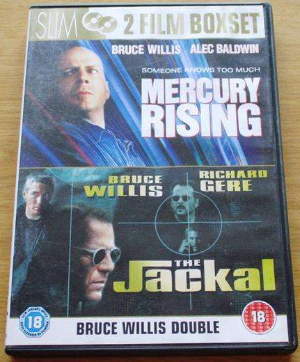 MERCURY RISING / THE JACKAL Bruce Willis 2xDVD [BBOX 6]
