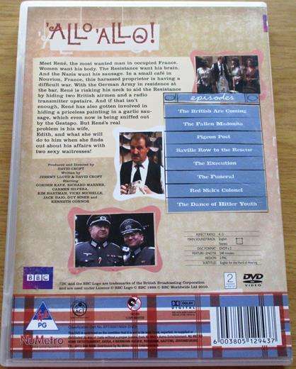 'ALLO 'ALLO Complete Series 1 DVD [BOX SET SHELF]