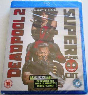 DEADPOOL 2 SUPER DUPER Extended CUT BLU RAY [msr + H]