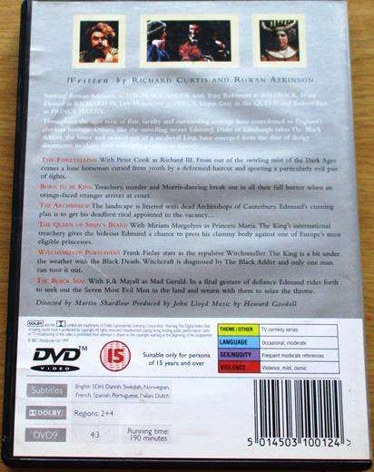 THE BLACK ADDER Series 1 DVD [BOX SET SHELF]