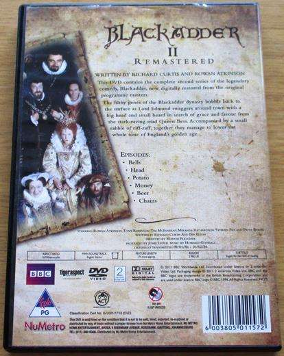 THE BLACK ADDER Series II DVD [BOX SET SHELF]