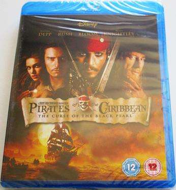 PIRATES OF THE CARIBBEAN The Curse of the Black Pearl BLU RAY Johnny Depp