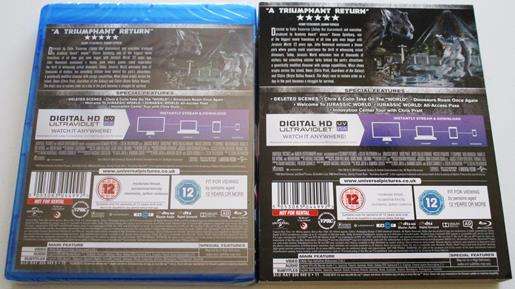 JURASSIC WORLD BLU RAY