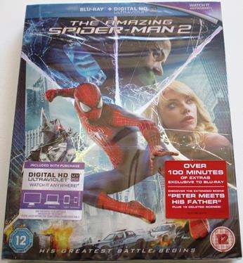 THE AMAZING SPIDER-MAN 2 BLU RAY + DIGITAL HD