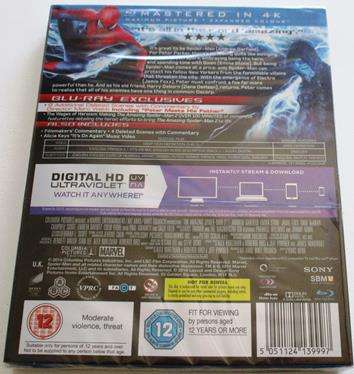 THE AMAZING SPIDER-MAN 2 BLU RAY + DIGITAL HD