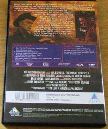 THE MAGNIFICENT SEVEN Special Edition DVD Yul Brynner Steve McQueen  [BBOX 6]