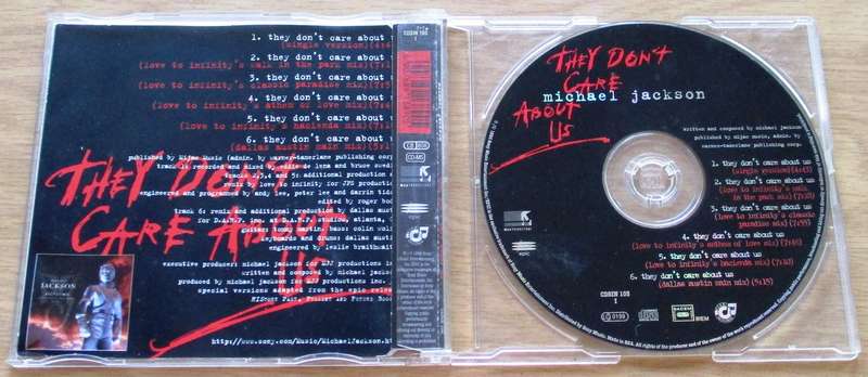MICHAEL JACKSON They Don't Care About Us CD Maxi Single South African release [CD Single Shelf]