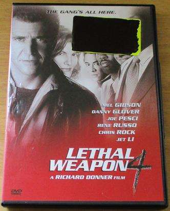 LETHAL WEAPON 4 Mel Gibson DVD  [BBOX 6]