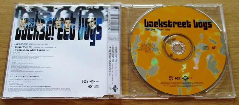 BACKSTREET BOYS Larger Than Life CD Maxi Single South African release [CD Single Shelf]