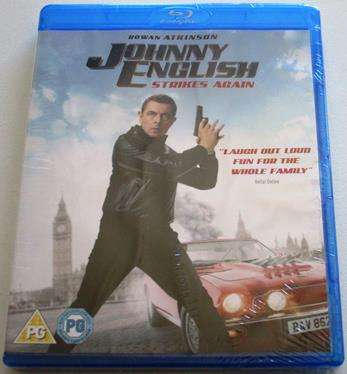 JOHNNY ENGLISH Strikes Again BLU RAY Rowan Atkinson