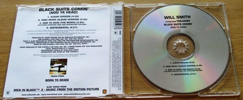 WILL SMITH MIBII Black Suits Comin' CD Maxi Single South African release [CD Single Shelf]