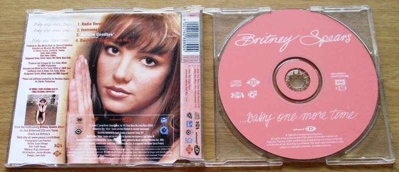 BRITNEY SPEARS ... Baby One More Time CD Maxi Single South African release [CD Single Shelf]
