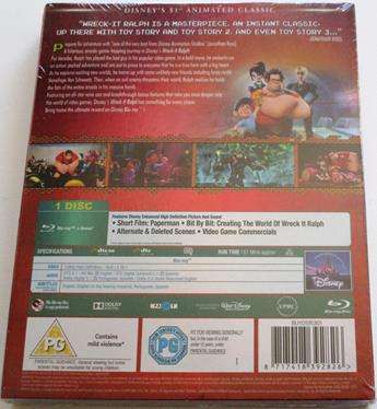 WRECK-IT RALPH Blu Ray