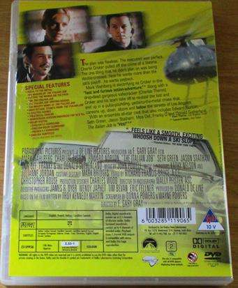 THE ITALIAN JOB Mark Wahlberg Edward Norton DVD  [BBOX 6]