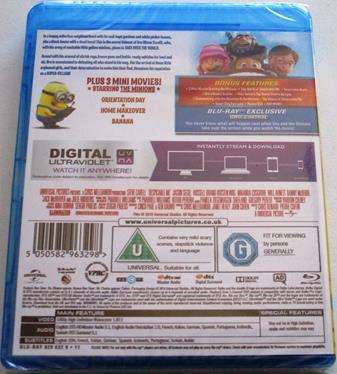 DESPICABLE ME Blu Ray