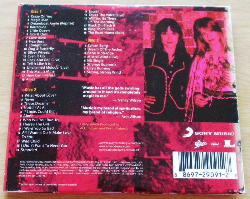 HEART The Essential Heart Ltd Edition 3xCD [Gx7]