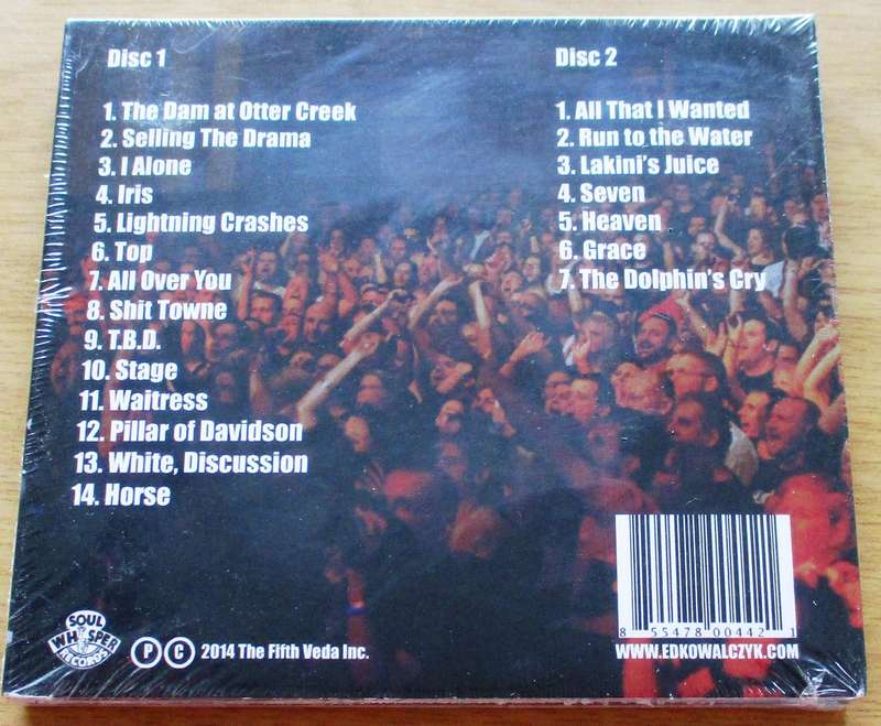 ED KOWALCZYK A 20th Anniversary Celebration Of Throwing Copper (In Concert - Sydney 2014) 2xCD [Gx7]