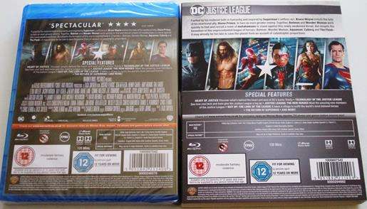 JUSTICE LEAGUE BLU RAY