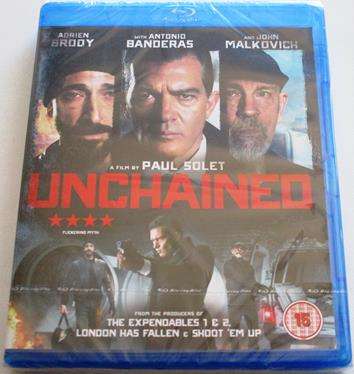 UNCHAINED BLU RAY John Malkovich Adrien Brody Antonio Banderas