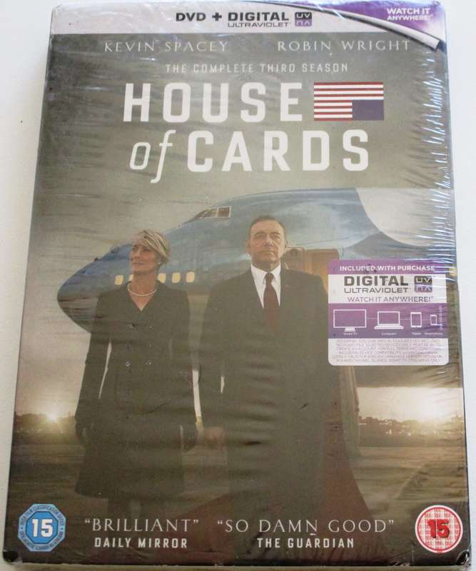HOUSE OF CARDS The Complete Third Season Spacey DVD [BBOX 1]