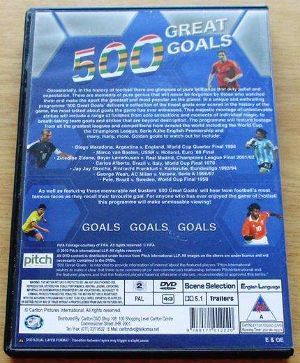 500 GREAT FOOTBALL GOALS Collector's Edition 2xDVD [BOX SET SHELF]