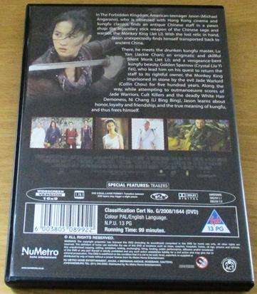 THE FORBIDDEN KINGDOM Jet Li Jackie Chan DVD  [BBOX 8]