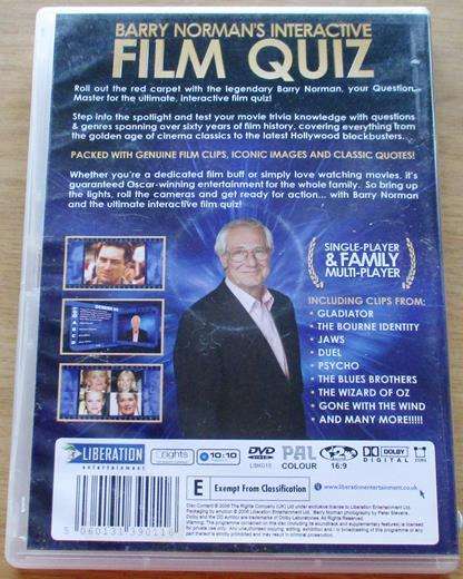 BARRY NORMAN'S INTERACTIVE FILM QUIZ DVD [BOX SET SHELF]