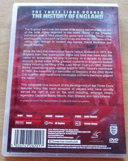 THE THREE LIONS ROARED - The History of England DVD [BOX SET SHELF]