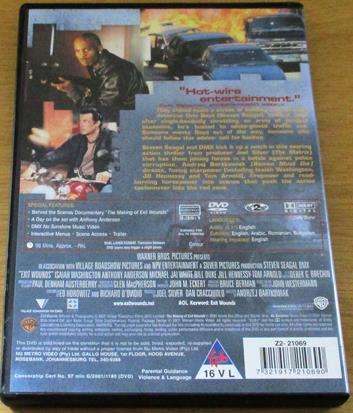 EXIT WOUNDS Steven Seagal DVD  [BBOX 8]