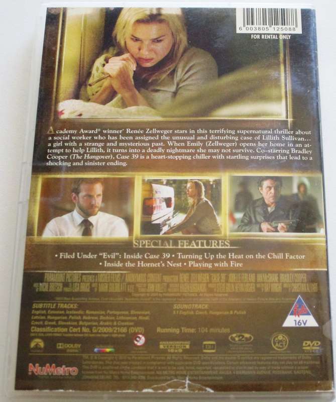 CASE 39 Rene Zellweger DVD [BBOX 15]
