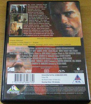 END OF DAYS Schwarzenegger DVD  [BBOX 8]