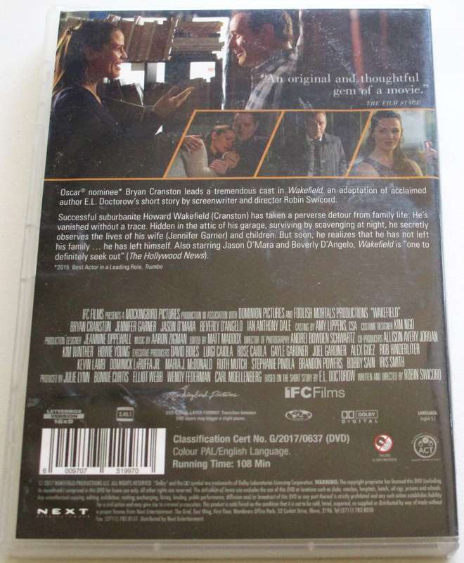 WAKEFIELD Kevin Costner DVD [BBOX 15]