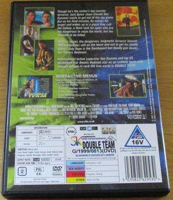 DOUBLE TEAM Jean Claude van Damme Mickey Rourke DVD [BBOX 8]