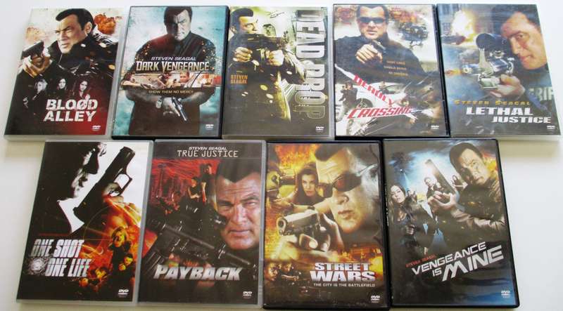 9xSteven Seagal Films DVD [BBOX 15]