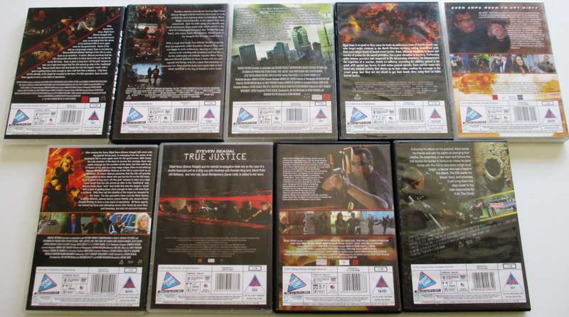 9xSteven Seagal Films DVD [BBOX 15]